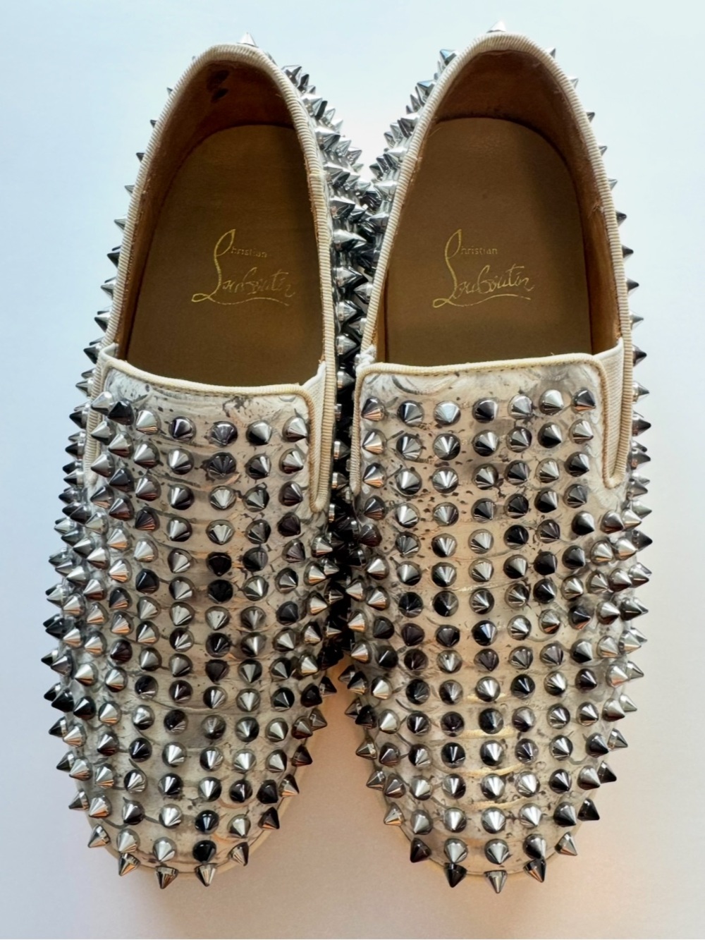 Christian Louboutin Roller Boat Spike Slip-On Sneakers EU 35